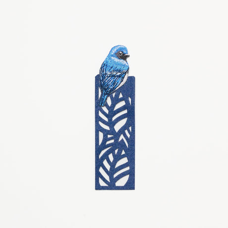 Embroidered Bird Bookmark / HISAGO - bungu