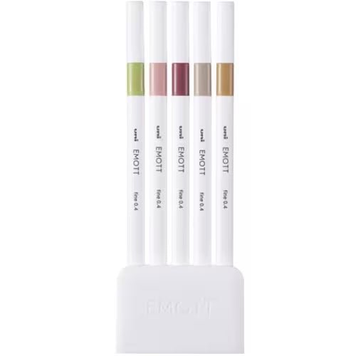 EMOTT Markers 5 Color Set / Mitsubishi Pencil - bungu