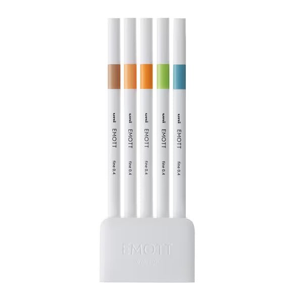 EMOTT Markers 5 Color Set / Mitsubishi Pencil - bungu