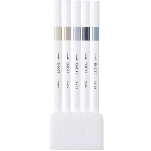 EMOTT Markers 5 Color Set / Mitsubishi Pencil - bungu