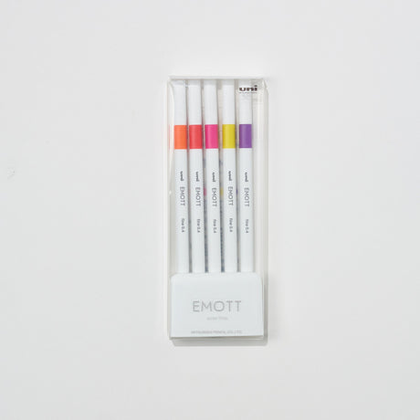 EMOTT Markers 5 Color Set / uni Mitsubishi Pencil - bungu