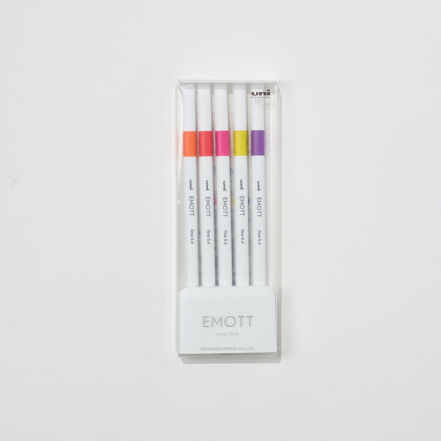 EMOTT Markers 5 Color Set / uni Mitsubishi Pencil - bungu