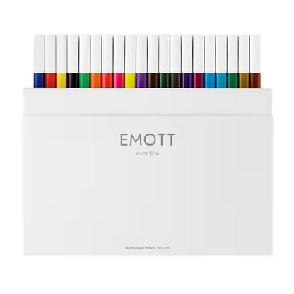 EMOTT Water Based Felt - Tip Pen 40 Color Set / uni Mitsubishi Pencil - bungu