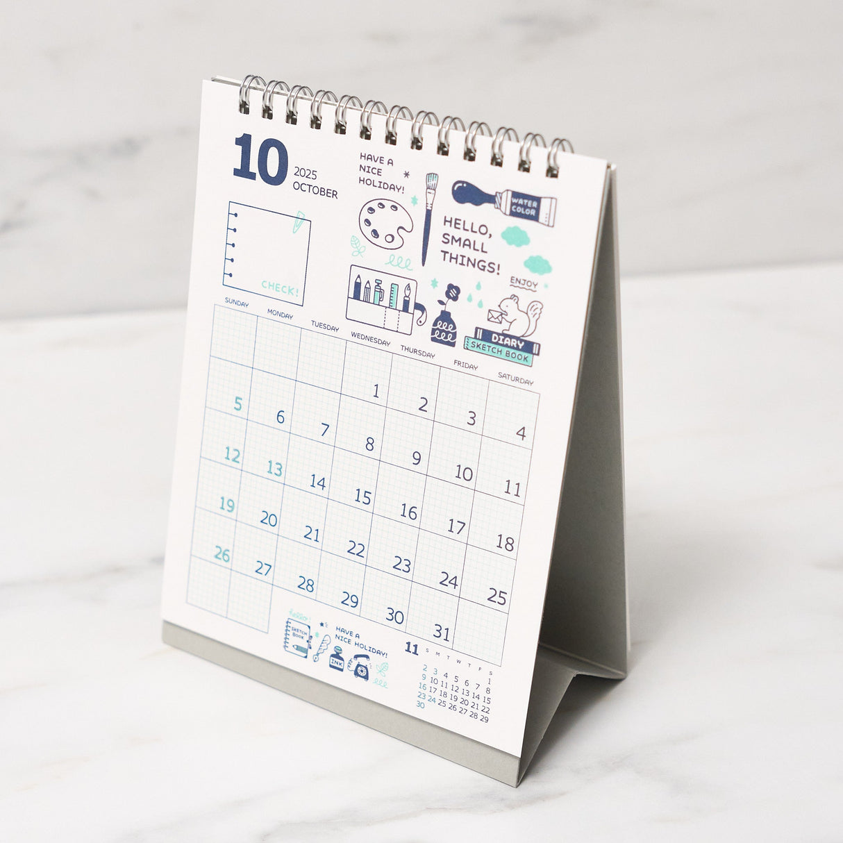 eric Desk Calendar 2025 / Shin Nihon Calendar - bungu