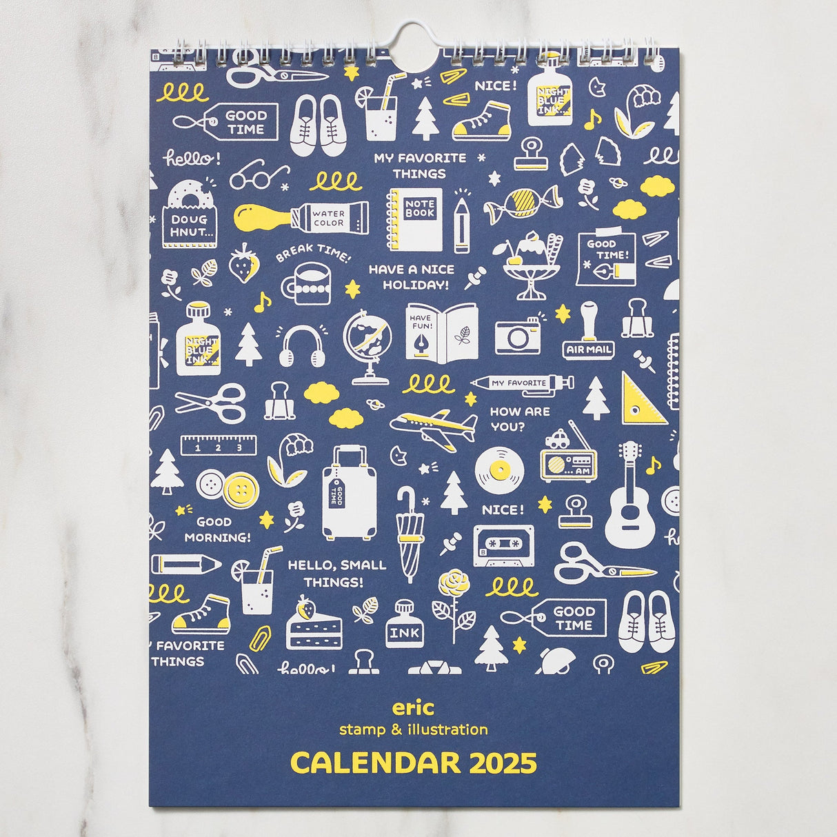 eric Neon Color Wall Calendar 2025 / Shin Nihon Calendar - bungu