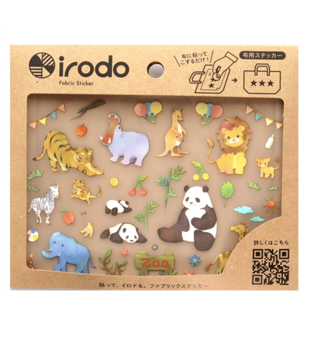 Fabric Sticker Set Animals / irodo - bungu