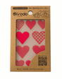 Fabric Sticker Set Heart Pattern / irodo - bungu