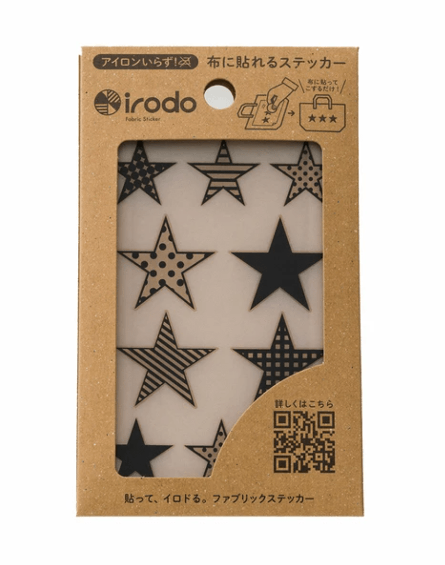 Fabric Sticker Set Star Pattern / irodo - bungu