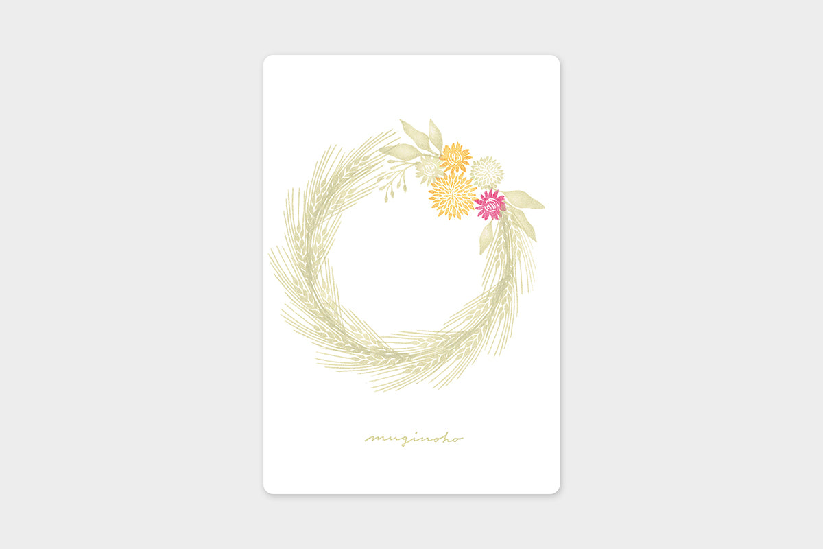 Art Touch Asako Yoshinaka Seasonal Wreath Postcards / TOUCH & FLOW