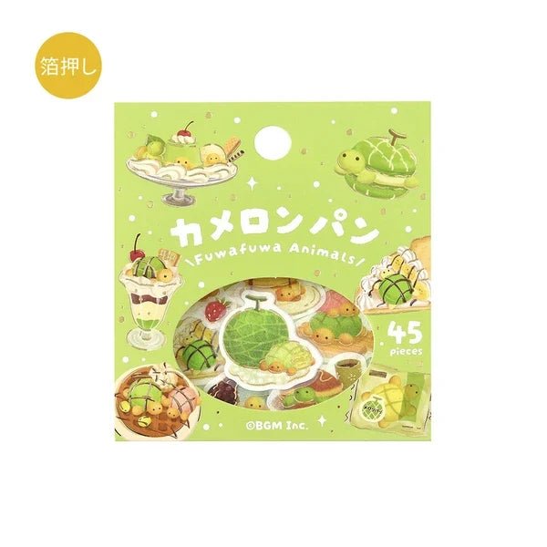 Flake Sticker Foil Stamped Fluffy Animals Vol.2 / BGM - bungu
