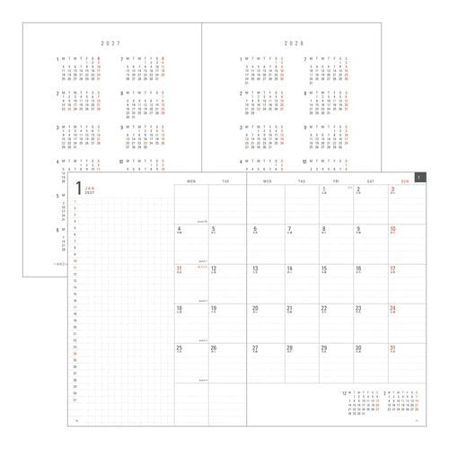 Flat Diary 2027 / MIDORI - bungu
