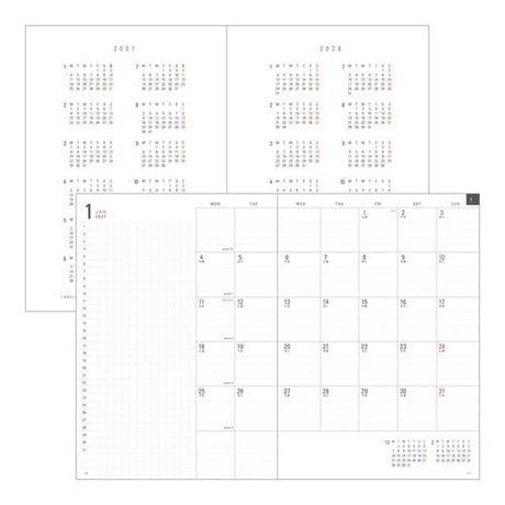 Flat Diary 2027 / MIDORI - bungu