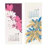 Floral Echizen Washi Paper Calendar 2026 / Midori DESIGNPHIL - bungu