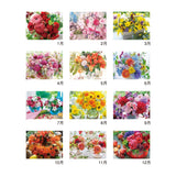 Floral Healing Desk Calendar 2027 / Shin Nihon Calendar - bungu