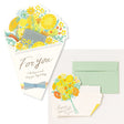 Flower Bouquet Message Card with Envelope / IROHA PUBLISHING - bungu