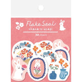 Flower Bunny Flake Stickers / Furukawa Shiko - bungu