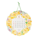 Country Time Wreath Die-Cut Wall Calendar 2027 / MIDORI