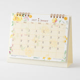Country Time Floral Ring Desk Calendar 2027 / MIDORI