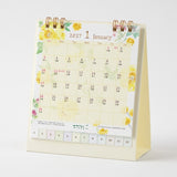Country Time Floral Ring Desk Calendar 2027 / MIDORI