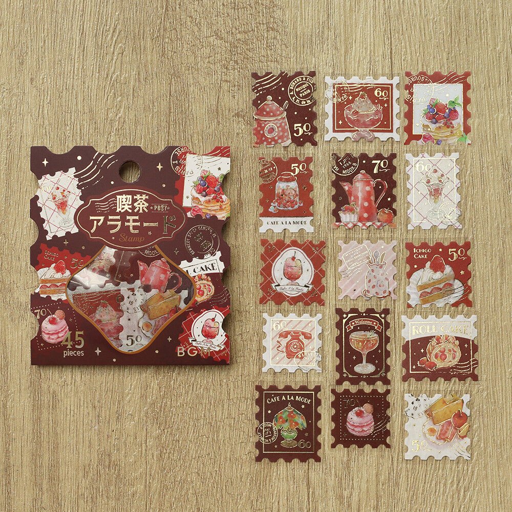 Foil Flake Stickers Kissa A La Mode – Post Office / BGM - bungu