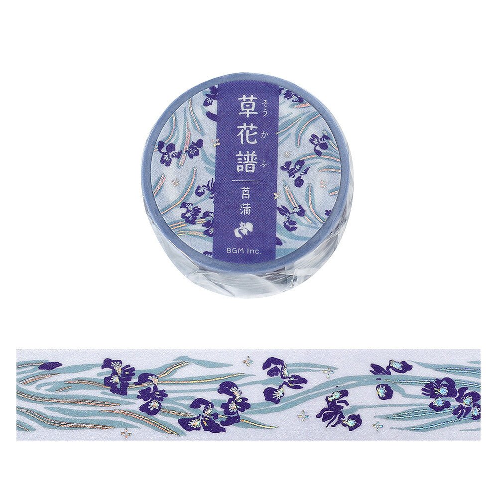 Foil - Stamped Masking Tape “Botanical Notes” Collection / BGM - bungu