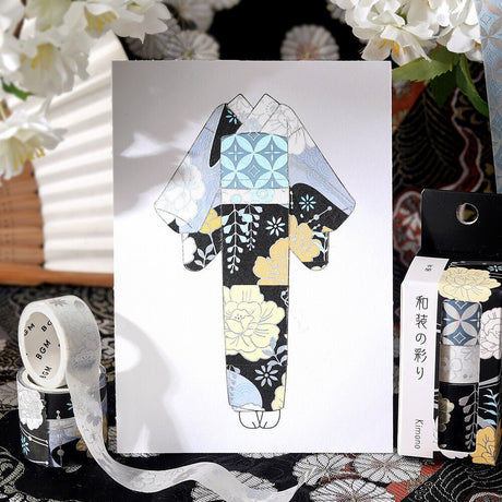 Foil - Stamped Masking Tape Set “Colors of Kimono vol.2” / BGM - bungu