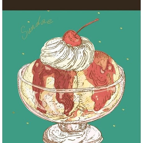 Foil Stamped Memo Pad Aya Inoue Sweets Series / Furukawashiko - bungu