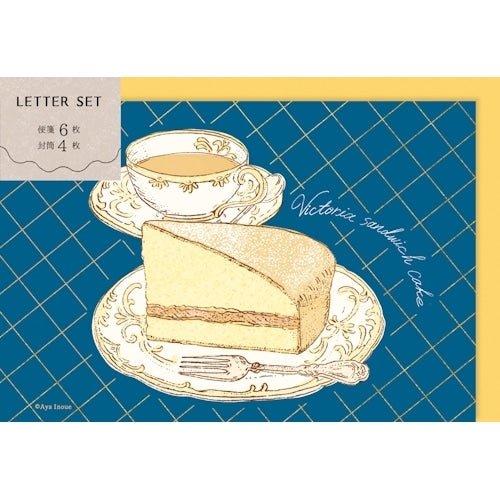 Foil Stamped Mini Letter Set Aya Inoue Sweets / Furukawashiko - bungu