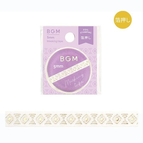 Foil Stamping Masking Tape Life 5mm / BGM - bungu