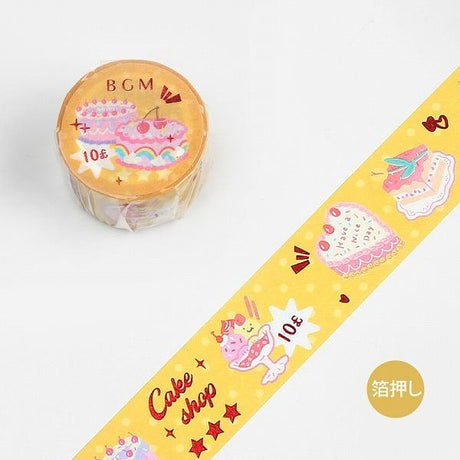 Foil Stamping Masking Tape "Life" Pop / BGM - bungu