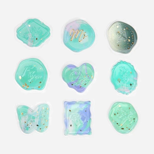 Foil Stamping "Phantom Flower" Sealing Sticker / Background Music - bungu