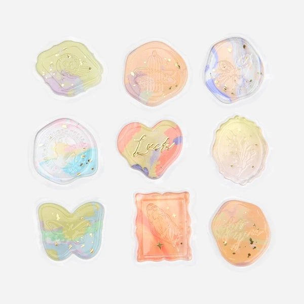 Foil Stamping "Phantom Flower" Sealing Sticker / Background Music - bungu