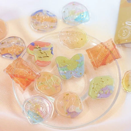 Foil Stamping "Phantom Flower" Sealing Sticker / Background Music - bungu