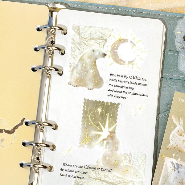 Foil Stamping "Stardust Magic" Clear Stickers / Background Music - bungu