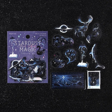 Foil Stamping "Stardust Magic" Clear Stickers / Background Music - bungu