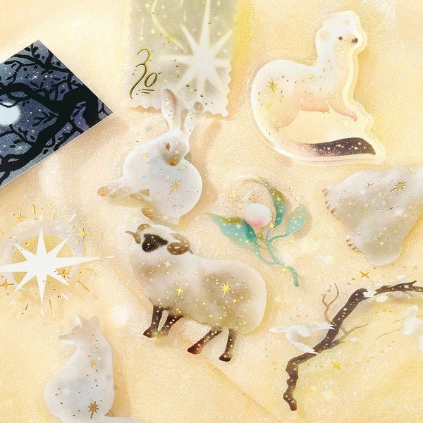 Foil Stamping "Stardust Magic" Clear Stickers / Background Music - bungu