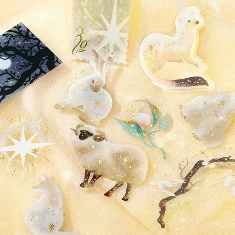 Foil Stamping "Stardust Magic" Clear Stickers / Background Music - bungu