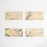 Four Seasons Flowers and Birds Scroll Greeting Card / Benrido - bungu