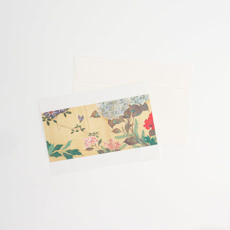 Four Seasons Flowers and Birds Scroll Greeting Card / Benrido - bungu