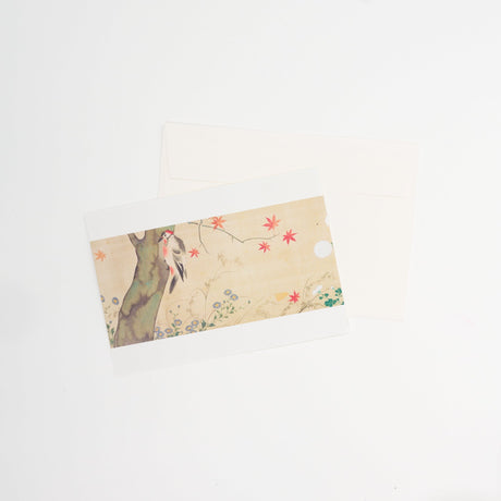 Four Seasons Flowers and Birds Scroll Greeting Card / Benrido - bungu