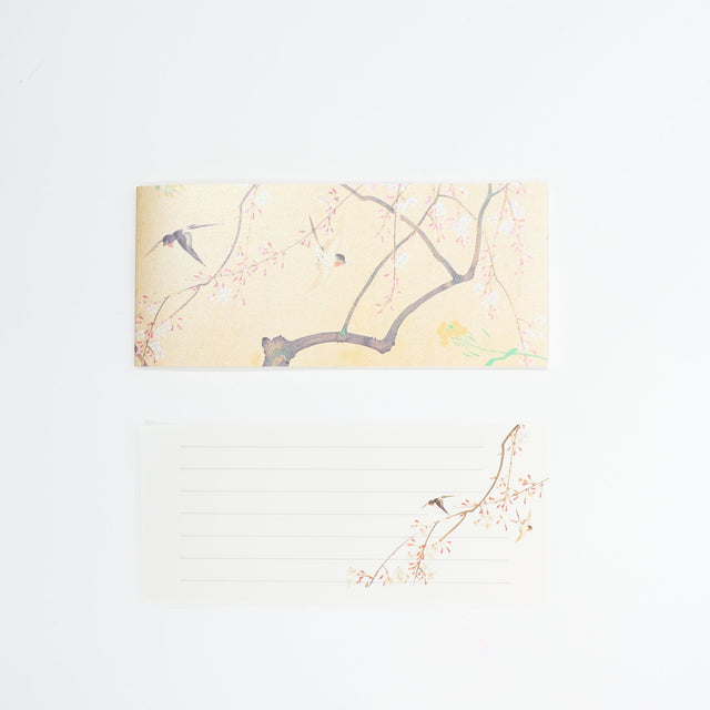 Four Seasons Flowers and Birds Scroll Letter Paper / Benrido - bungu