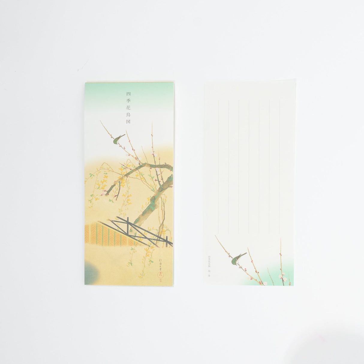 Four Seasons Flowers and Birds Scroll Letter Paper / Benrido - bungu