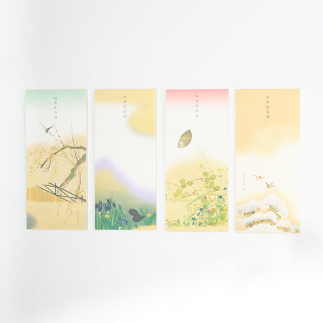 Four Seasons Flowers and Birds Scroll Letter Paper / Benrido - bungu