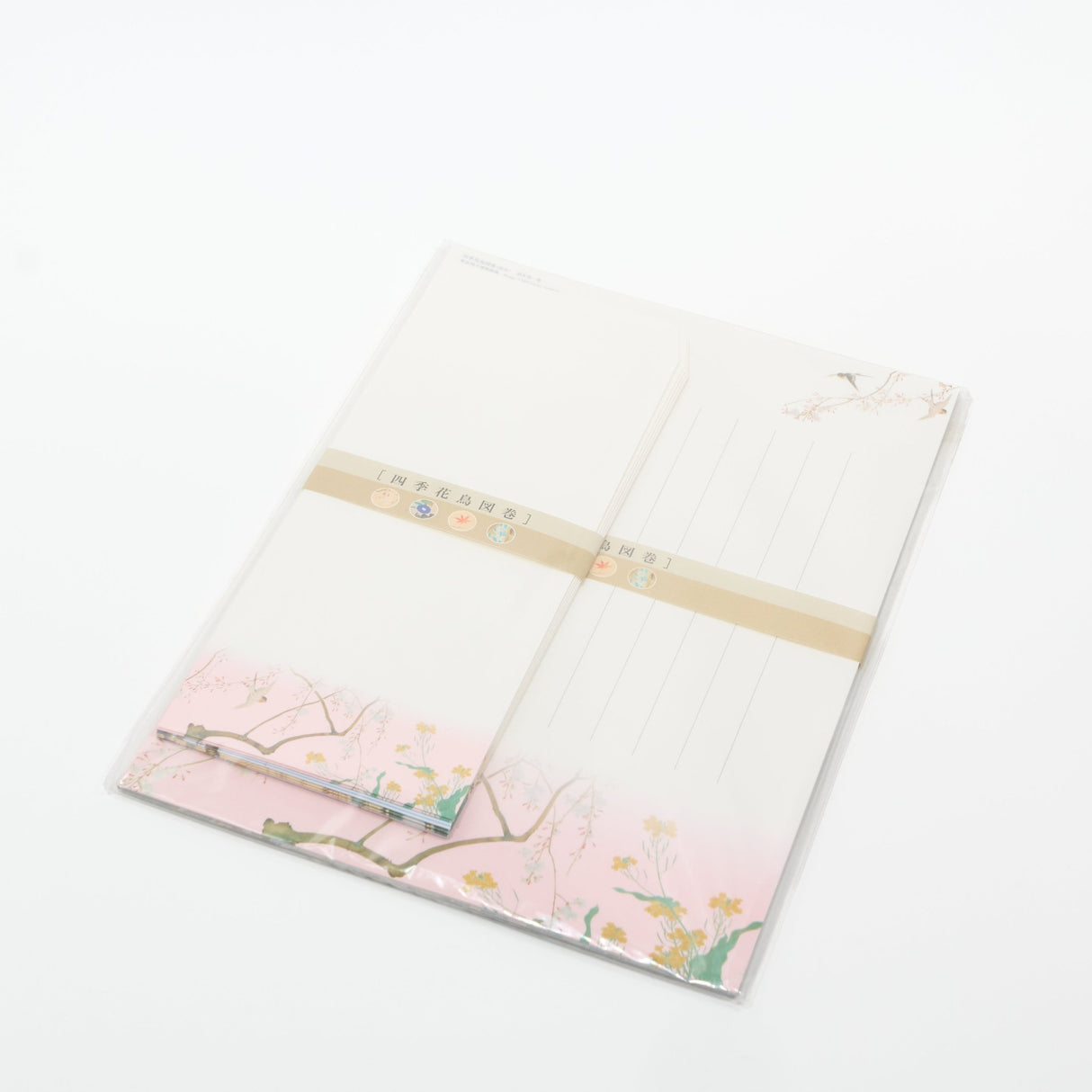 Four Seasons Flowers and Birds Scroll Letter Set / Benrido - bungu