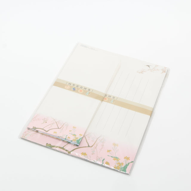 Four Seasons Flowers and Birds Scroll Letter Set / Benrido - bungu