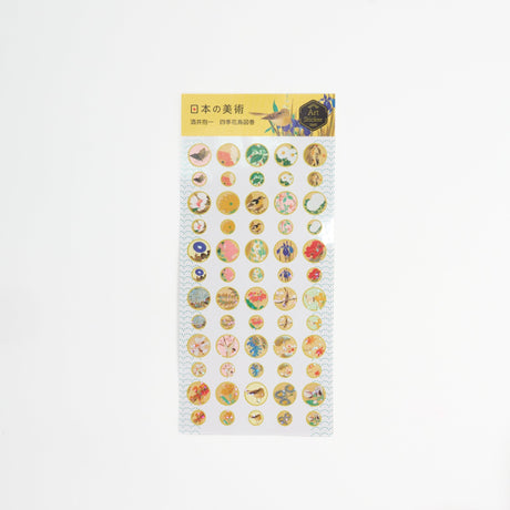 Four Seasons Flowers and Birds Scroll Stickers / Benrido - bungu