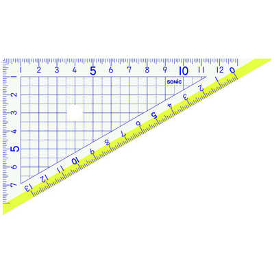 Fun Learning Triangle Ruler 13cm / Sonic - bungu