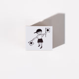 Fure Fure Cheering Boy Wood Stamp / Morita Inbou - bungu