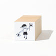 Fure Fure Cheering Boy Wood Stamp / Morita Inbou - bungu