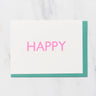 Gill Sans 1 Word Greeting Cards / Letterpress Letters - bungu